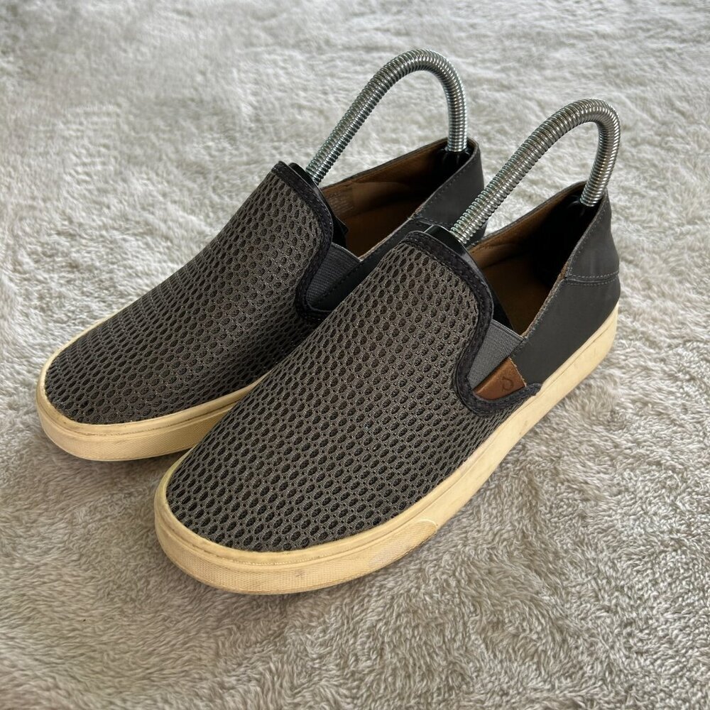 OluKai Pehuea Classic Lightweight Slip-on Sneaker Womens 7.5 Drop-In Heel